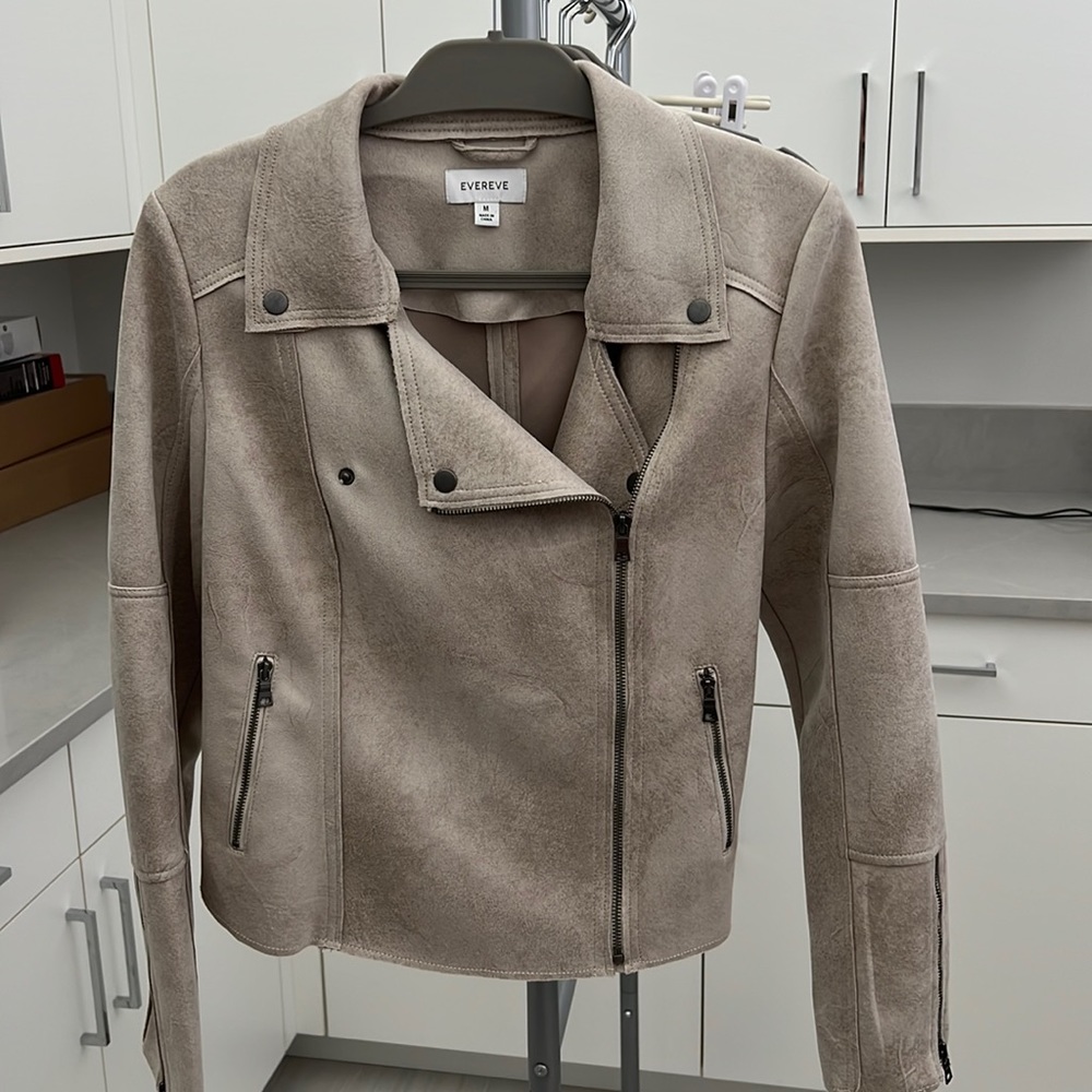 Evereve Womens Moto Jacket Size Medium Brand New